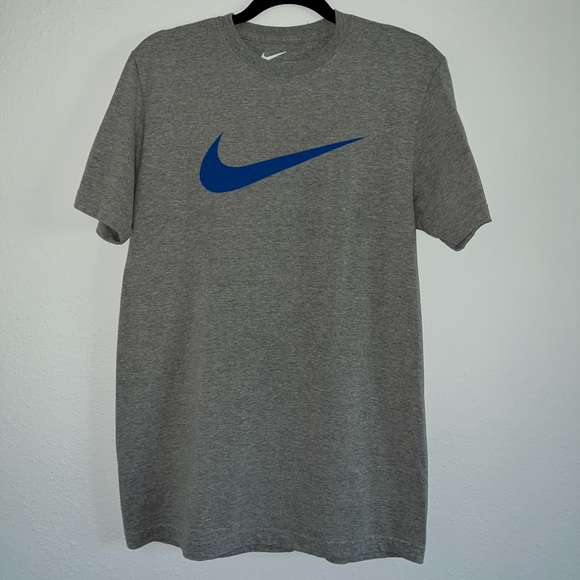 Nike Other - Nike Swoosh Gray Blue Men’s Large Tshirt